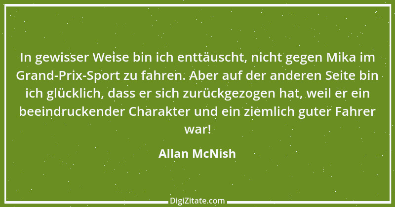 Zitat von Allan McNish 2