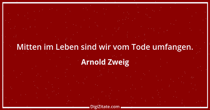 Zitat von Arnold Zweig 2