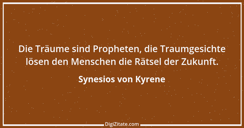 Zitat von Synesios von Kyrene 1