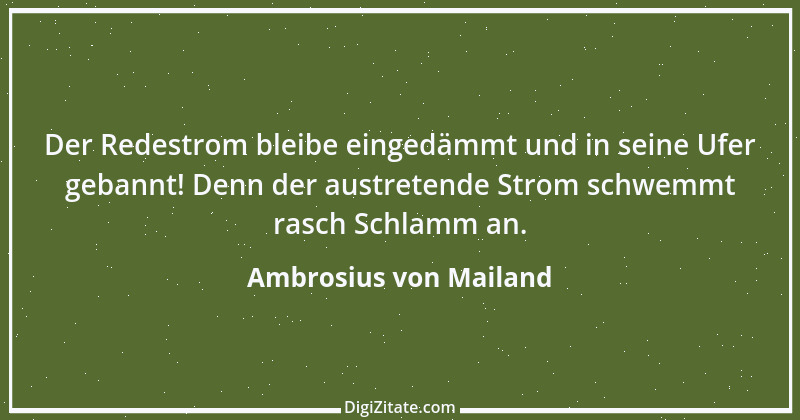 Zitat von Ambrosius von Mailand 28