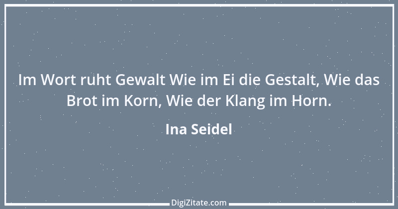 Zitat von Ina Seidel 3