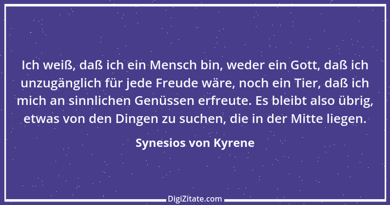 Zitat von Synesios von Kyrene 2