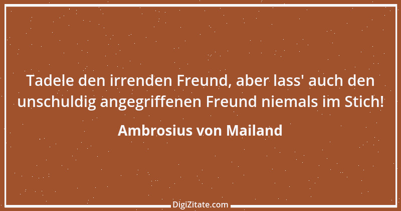 Zitat von Ambrosius von Mailand 29