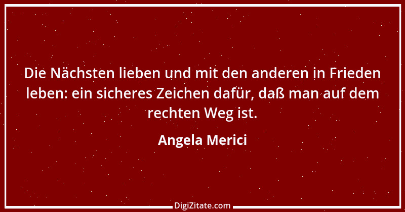 Zitat von Angela Merici 2