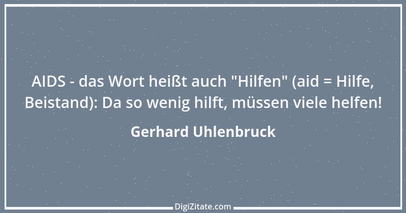 Zitat von Gerhard Uhlenbruck 72