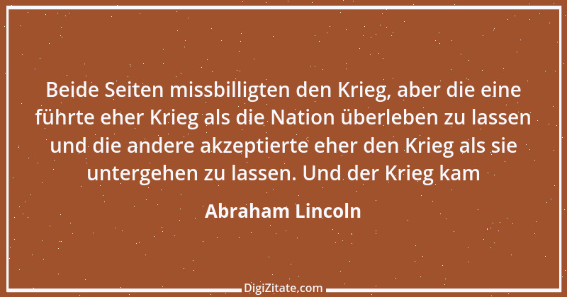 Zitat von Abraham Lincoln 107