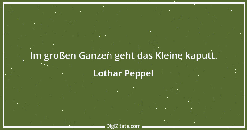 Zitat von Lothar Peppel 40