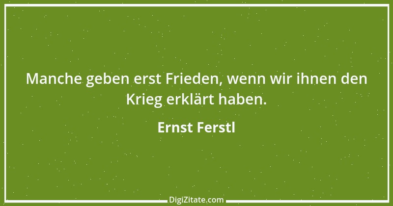 Zitat von Ernst Ferstl 1695