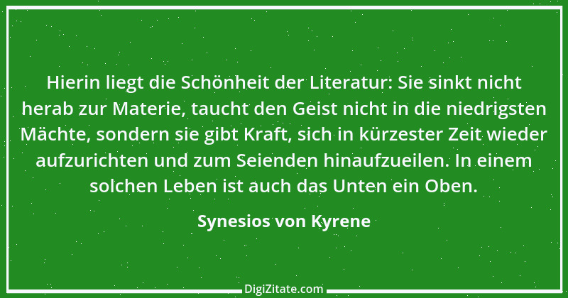 Zitat von Synesios von Kyrene 5