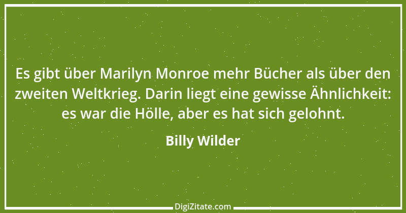 Zitat von Billy Wilder 12