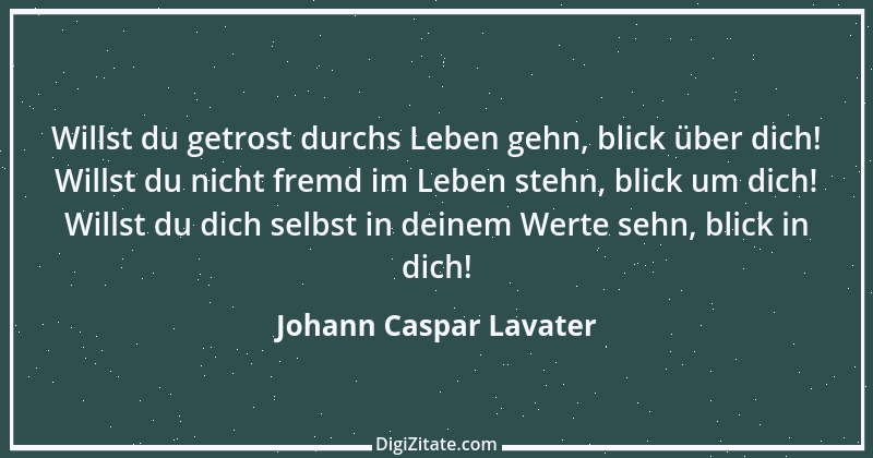 Zitat von Johann Caspar Lavater 225