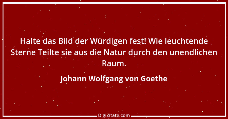 Zitat von Johann Wolfgang von Goethe 1779