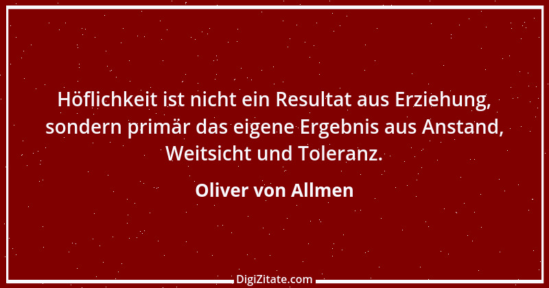 Zitat von Oliver von Allmen 1