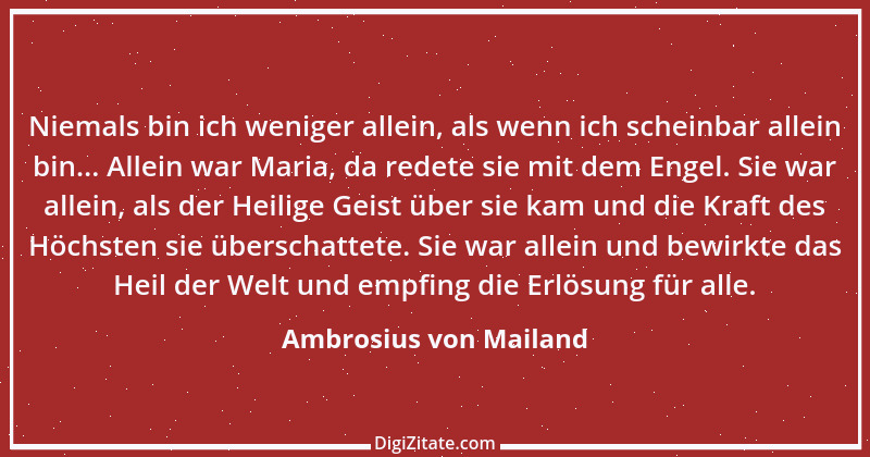 Zitat von Ambrosius von Mailand 33