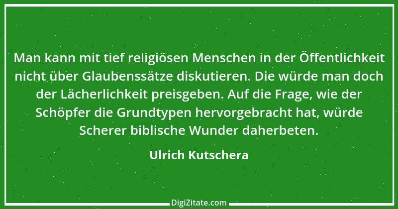 Zitat von Ulrich Kutschera 3