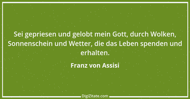 Zitat von Franz von Assisi 24