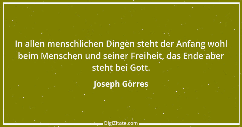 Zitat von Joseph Görres 6