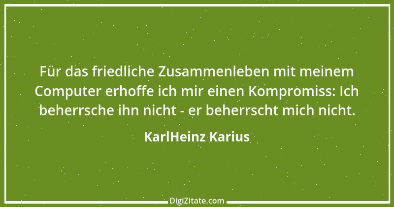 Zitat von KarlHeinz Karius 182