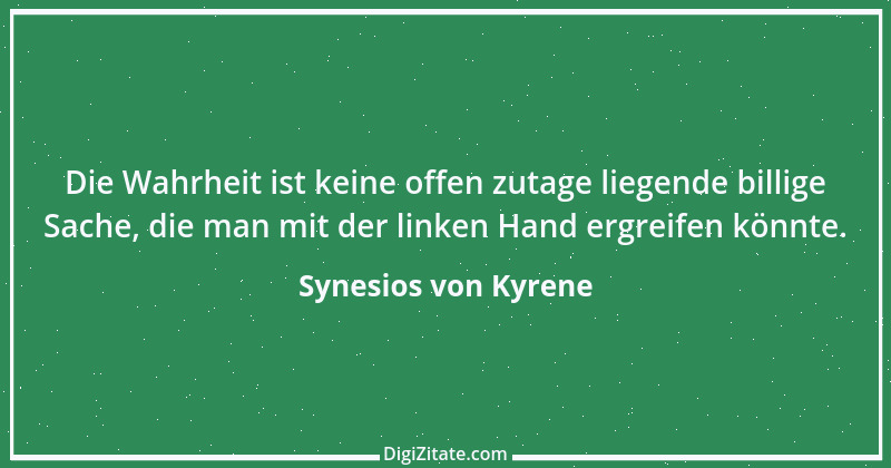 Zitat von Synesios von Kyrene 8