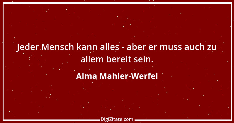 Zitat von Alma Mahler-Werfel 3