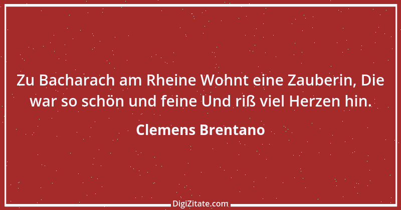 Zitat von Clemens Brentano 23