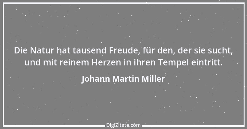 Zitat von Johann Martin Miller 4