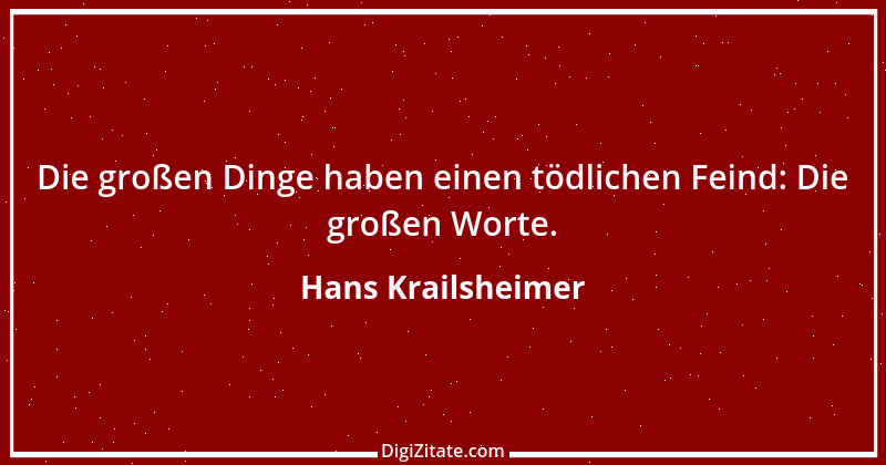 Zitat von Hans Krailsheimer 9