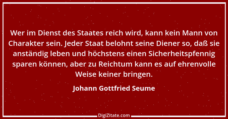 Zitat von Johann Gottfried Seume 192