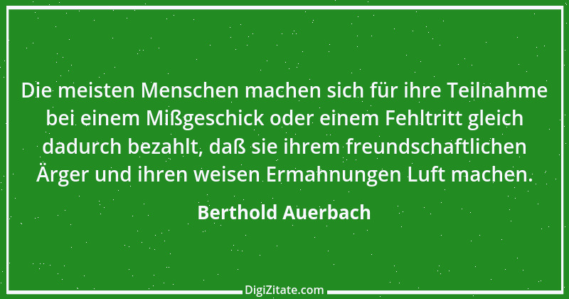 Zitat von Berthold Auerbach 105