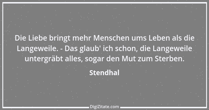 Zitat von Stendhal 230