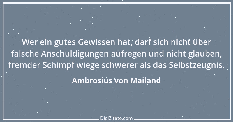 Zitat von Ambrosius von Mailand 38