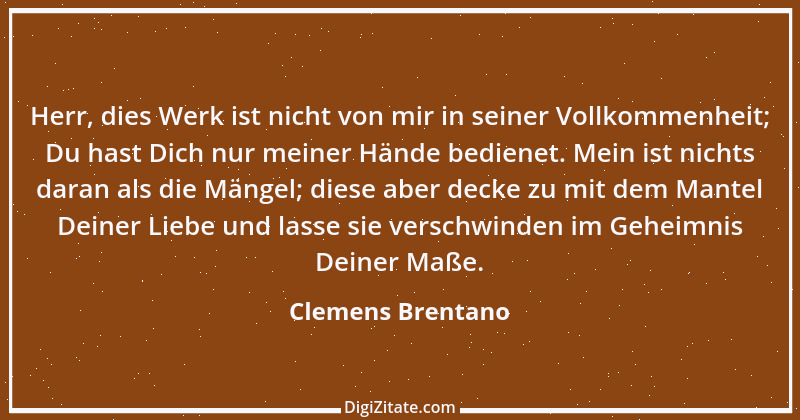 Zitat von Clemens Brentano 26