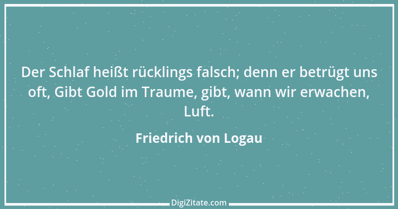 Zitat von Friedrich von Logau 17