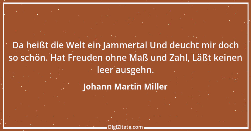 Zitat von Johann Martin Miller 8