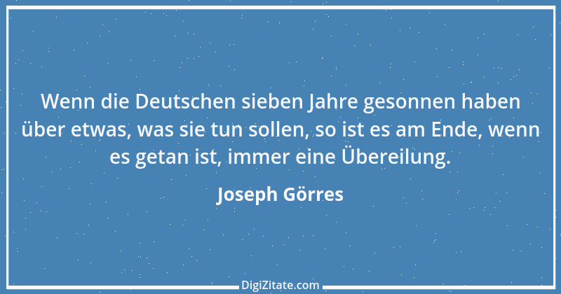 Zitat von Joseph Görres 11