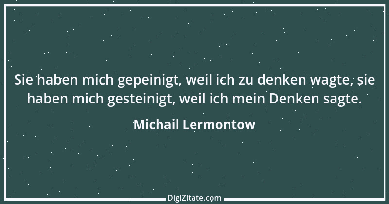 Zitat von Michail Lermontow 9