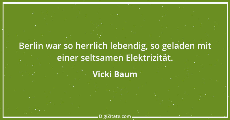 Zitat von Vicki Baum 2