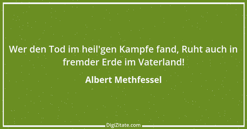 Zitat von Albert Methfessel 1