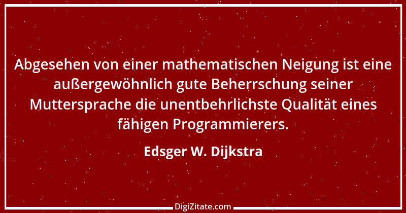 Zitat von Edsger W. Dijkstra 5