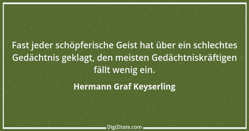 Zitat von Hermann Graf Keyserling 2