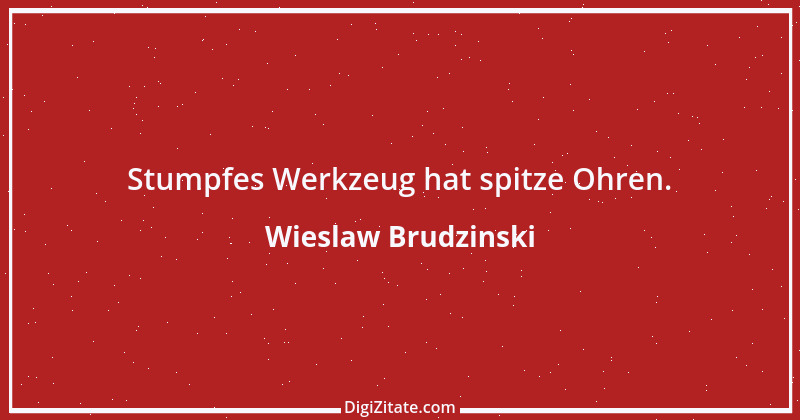 Zitat von Wieslaw Brudzinski 56