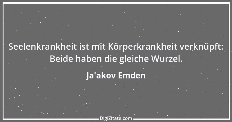 Zitat von Ja'akov Emden 1