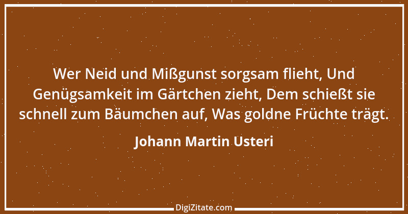 Zitat von Johann Martin Usteri 2