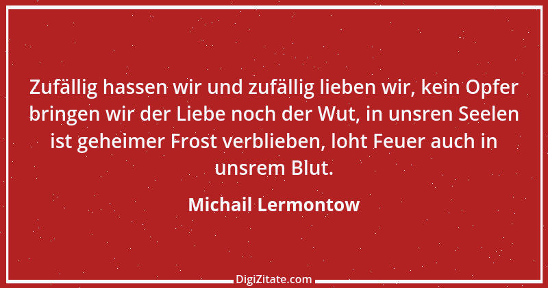 Zitat von Michail Lermontow 11