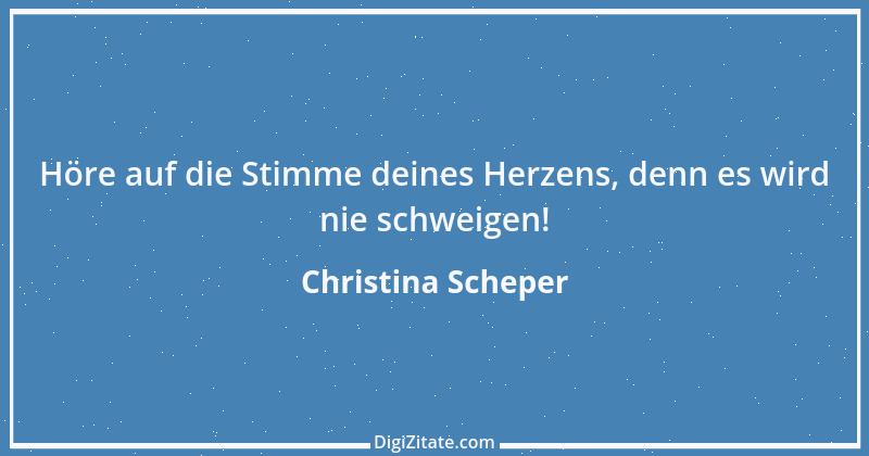 Zitat von Christina Scheper 1