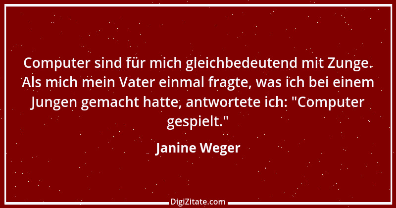 Zitat von Janine Weger 64