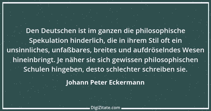 Zitat von Johann Peter Eckermann 27