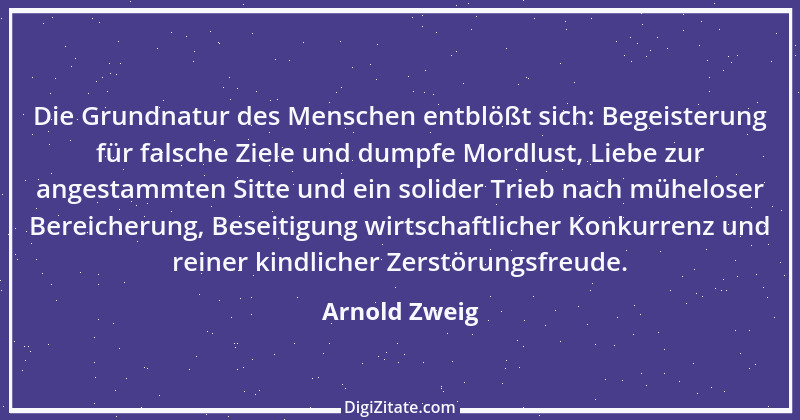 Zitat von Arnold Zweig 18