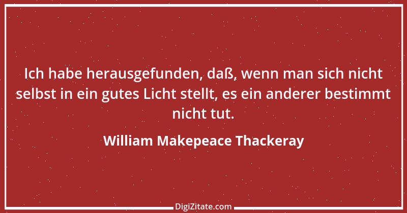 Zitat von William Makepeace Thackeray 3