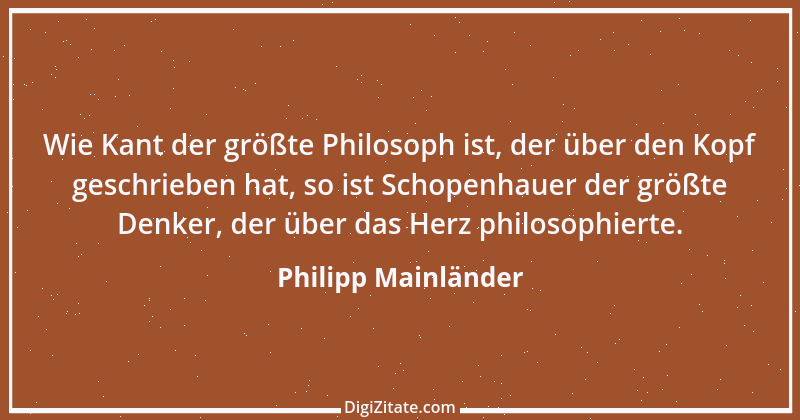 Zitat von Philipp Mainländer 1